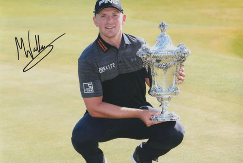 Matt Wallace signed 12x8” golf photo