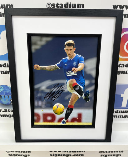 Ryan Jack signed and framed 12x8” Rangers photo