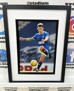 Ryan Jack signed and framed 12x8” Rangers photo