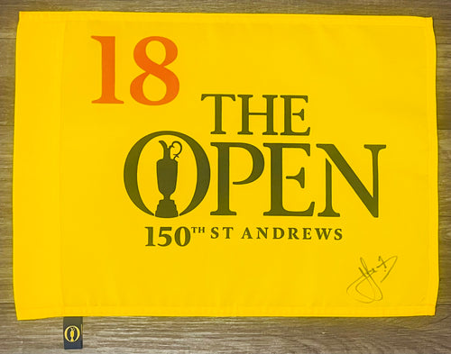 Cameron Smith signed St.Andrews 2022 Open flag