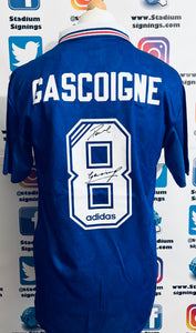 Paul Gascoigne signed Rangers Shirt