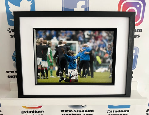 Marvin Andrews signed and framed 12x8” Rangers photo