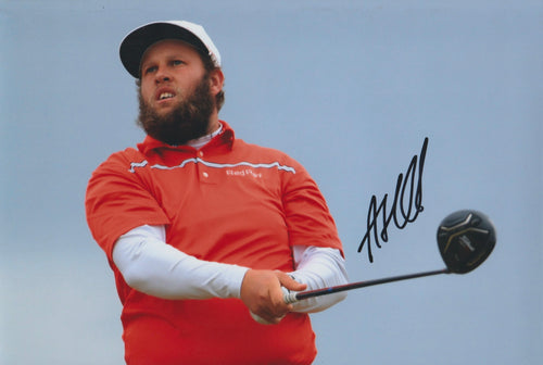 Andrew “Beef” Johnson signed 12x8” golf photo