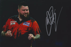 Michael Smith signed 12x8” darts photo