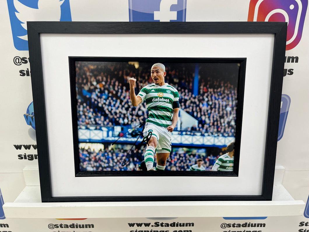 Daizen Maeda signed and framed 12x8” Celtic photo