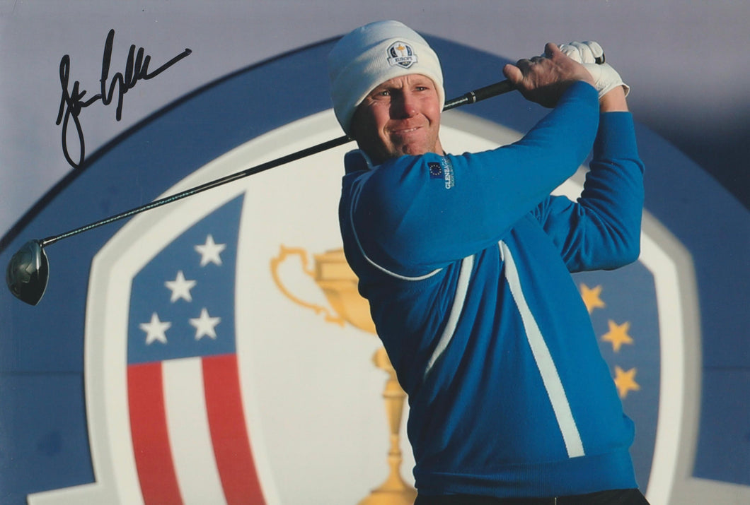 Stephen Gallacher signed 12x8” golf photo