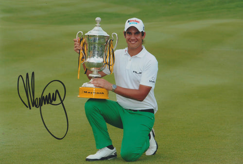 Matteo Manassero signed 12x8” golf photo