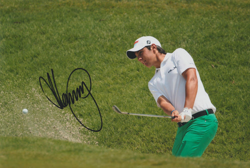 Matteo Manassero signed 12x8” golf photo