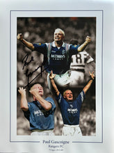 Load image into Gallery viewer, Paul Gascoigne signed 16x12” Rangers photo