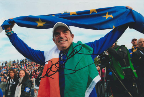 Paul McGinley signed 12x8” Ryder Cup golf photo