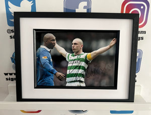 Scott Brown signed and framed 12x8” Celtic photo