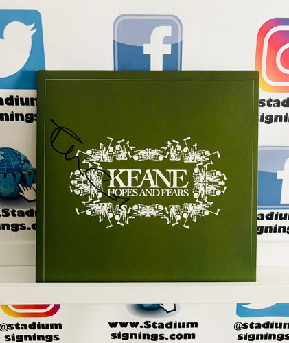 Tom Chaplin signed Keane - Hopes and Fears Vinyl