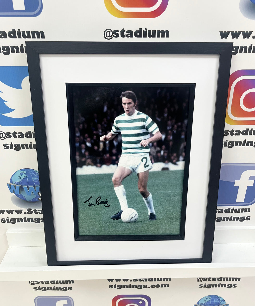 Jim Craig signed and framed 12x8” Celtic photo