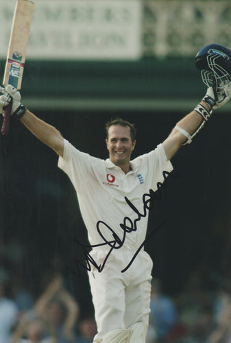 Michael Vaughan signed 12x8” cricket photo