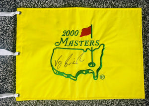 Vijay Singh signed 2000 Masters flag