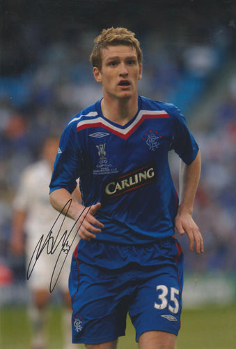 Steven Davis signed 12x8” Rangers photo