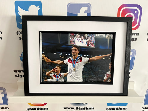 Mats Hummels signed and framed 12x8” Germany photo