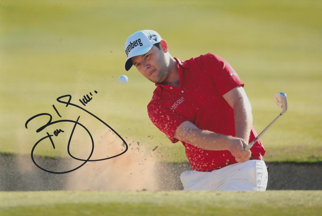 Branden Grace signed 12x8” golf photo