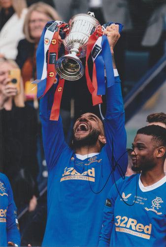 Connor Goldson signed 12x8” Rangers photo