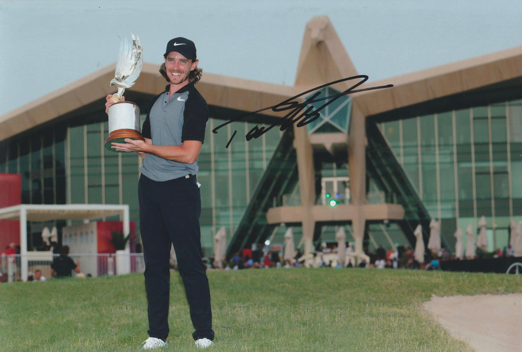 Tommy Fleetwood signed 12x8” golf photo