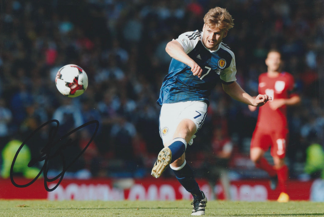 Stuart Armstrong signed 12x8” Scotland photo