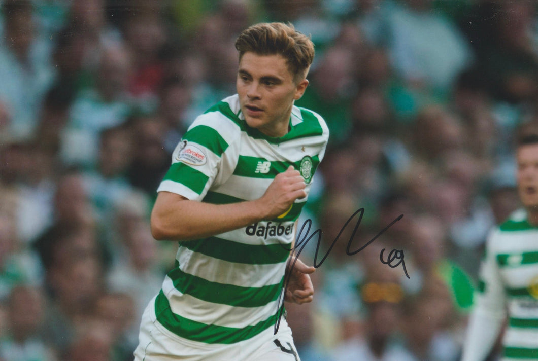 James Forrest signed 12x8” Celtic photo