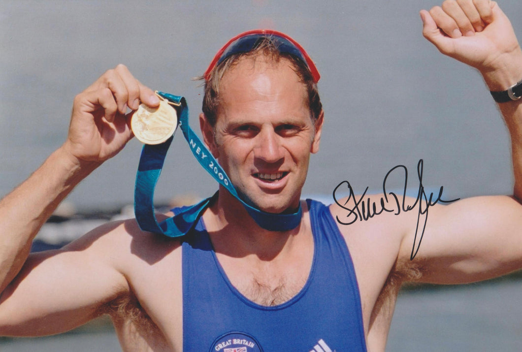 Steve Redgrave signed 12x8” Rowing photo