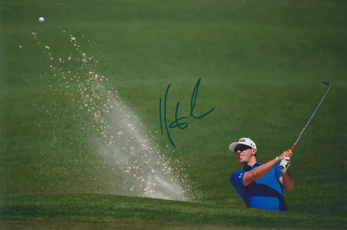 Hunter Mahan signed 12x8” golf photo