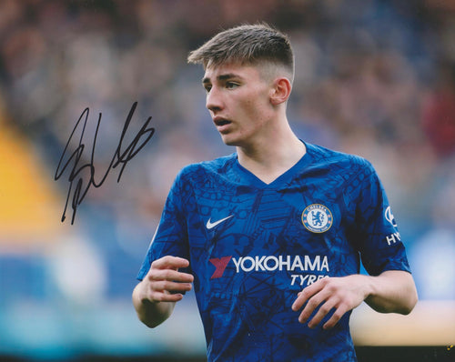 Billy Gilmour signed 10x8” Chelsea photo