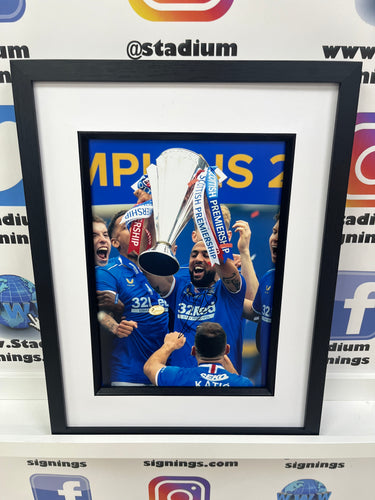 Kemar Roofe signed and framed 12x8” Rangers photo