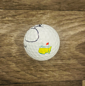 Adam Scott signed Masters golf ball