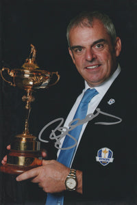 Paul McGinley signed 12x8” Ryder Cup golf photo