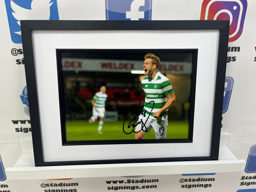 Stuart Armstrong signed and framed 12x8” Celtic photo