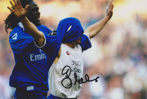 Gianfranco Zola signed 12x8” Chelsea photo