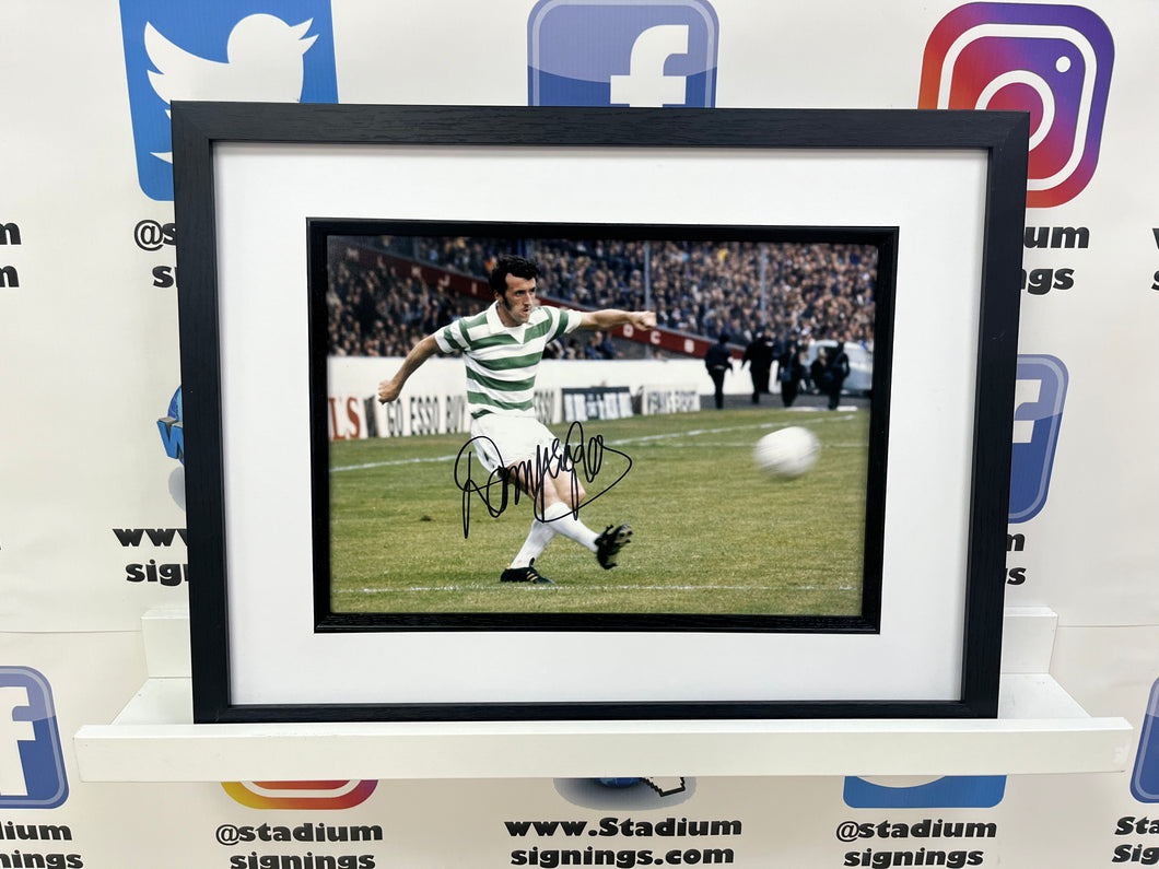 Danny McGrain signed and framed 12x8” Celtic photo