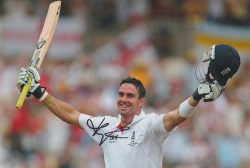 Kevin Pietersen signed 12x8” cricket photo