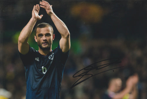 Shaun Maloney signed 12x8” Scotland photo