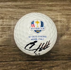 Tyrell Hatton signed 2023 Ryder Cup golf ball