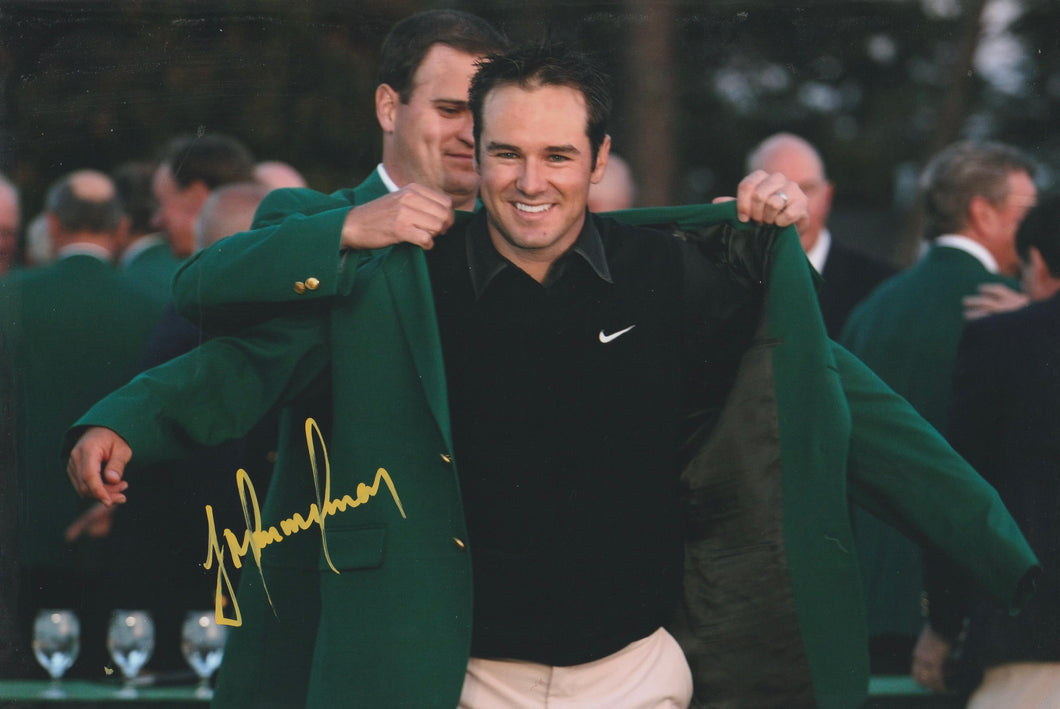 Trevor Immelman signed 12x8” Masters golf photo