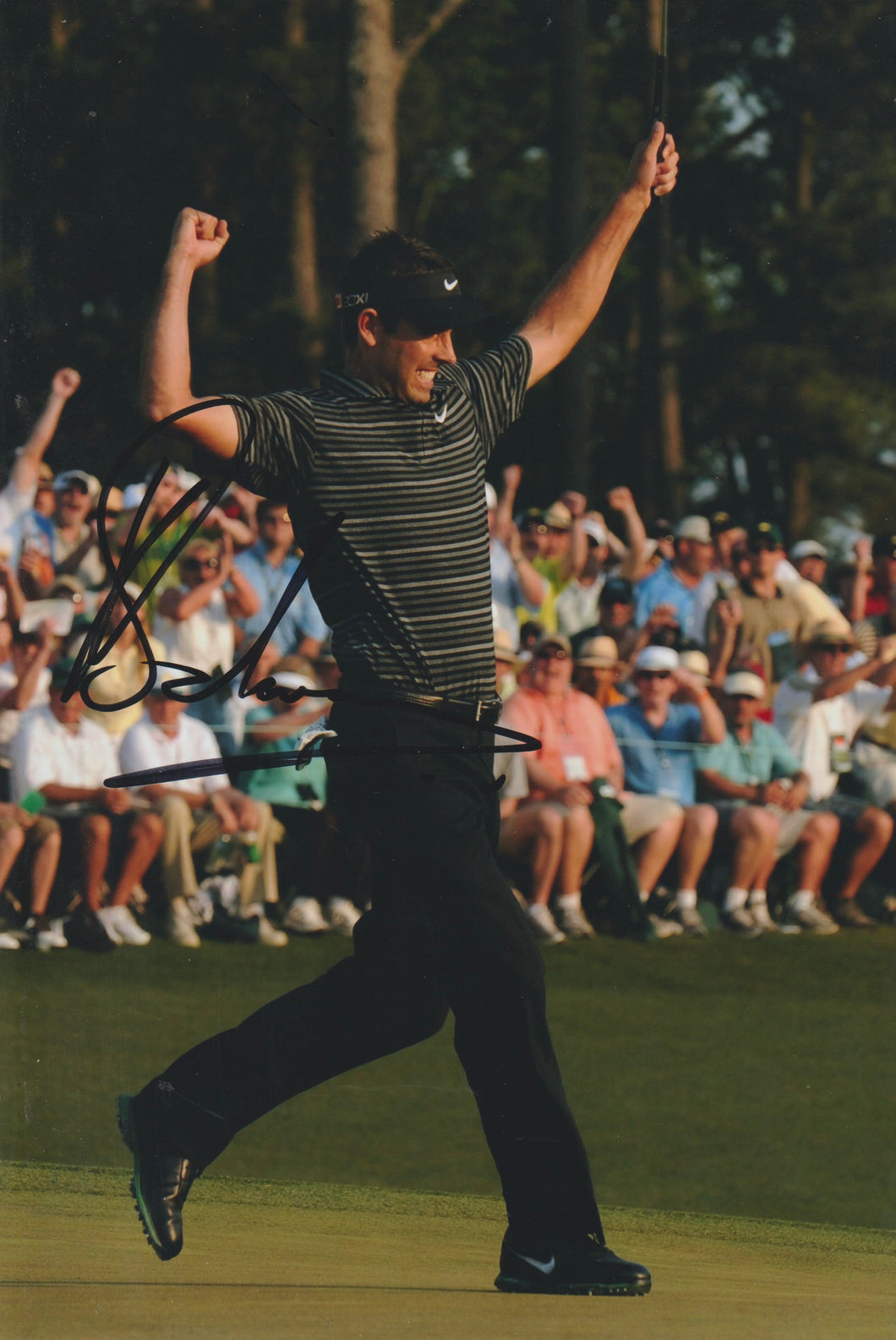 Charl Schwartzel signed 12x8” Masters golf photo