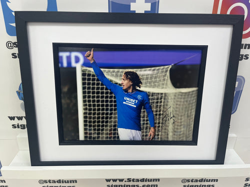 Fabio Silva signed and framed 12x8” Rangers photo