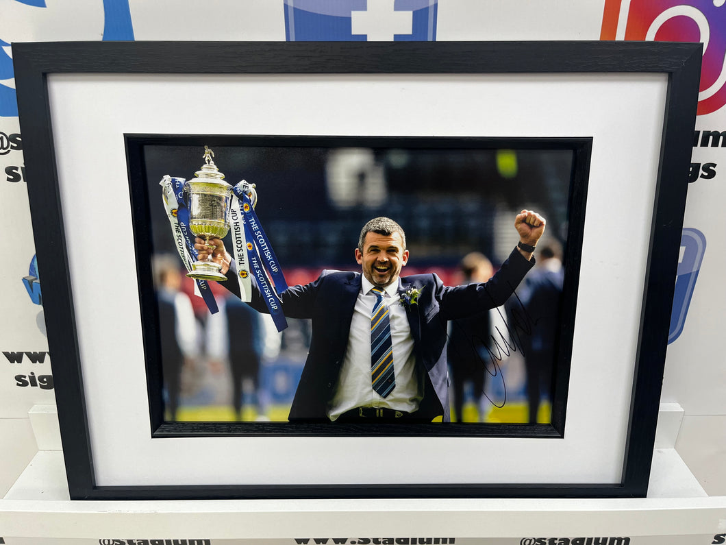 Callum Davidson signed and framed 12x8” St. Johnstone photo