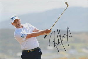 Russell Knox signed 12x8” golf photo