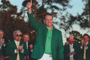 Danny Willett signed 12x8” Masters golf photo