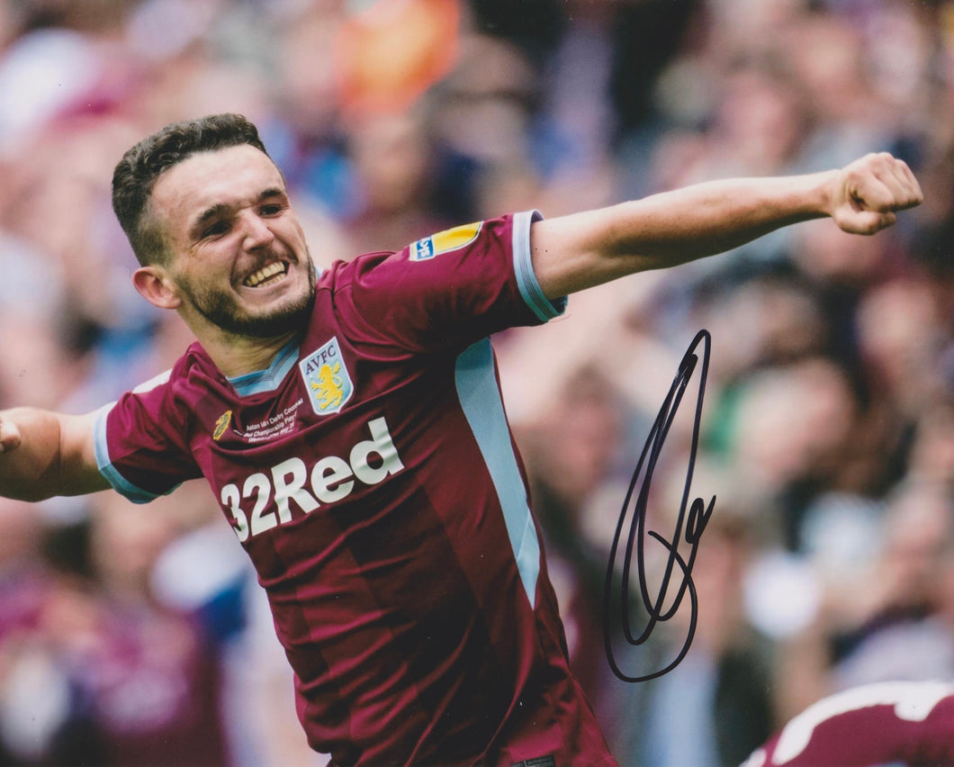 John McGinn signed 10x8” Aston Villa photo