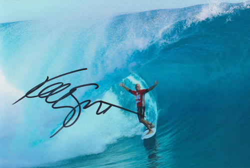 Kelly Slater signed 12x8” Surfing photo