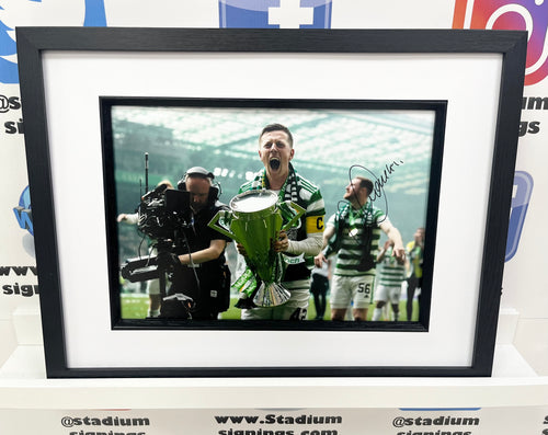 Callum McGregor signed and framed 12x8” Celtic photo