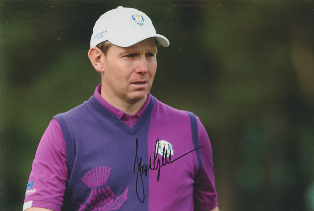 Stephen Gallacher signed 12x8” golf photo