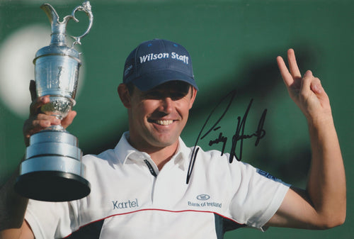 Padraig Harrington signed 12x8” golf photo