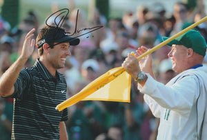 Charl Schwartzel signed 12x8” Masters golf photo